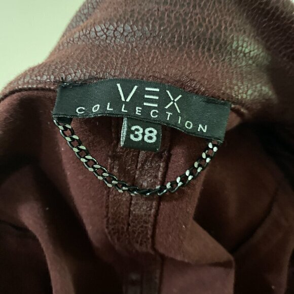Vex Faux  Suede Purple Jacket - Picture 5 of 6